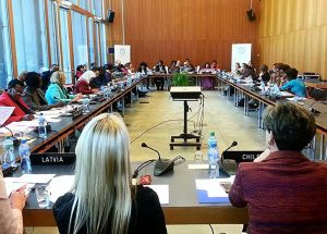 Women Speakers engaged in detailed exchanges on women's role in the global economy, including barriers to their contribution