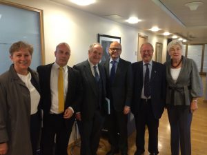 UK Delegation with Minister for EEA and EU Affairs, Vidar Helgesen