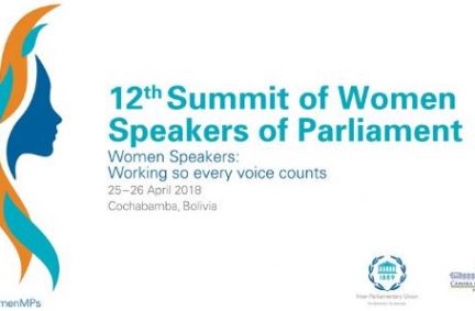The 12th Summit of Women Speakers of Parliament will bring together the most senior women parliamentary leaders to address gender issues in parliaments.
