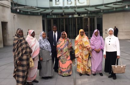 The Sudan delegation visiting the BBC World Service at BBC HQ