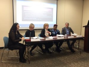 Baroness Armstrong leading a side event during CSW 61