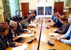 Nepal Delegation meet DFID Minister Desmond Swayne MP for talks