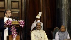 Mr. Pacheco addresses the Indian Parliament © Lok Sabha