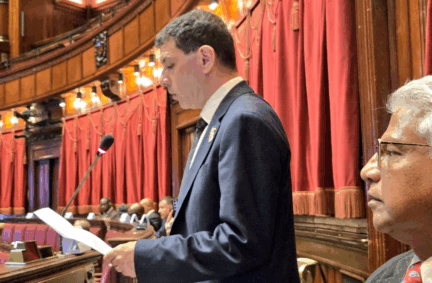 UK Delegation Leader Alex Sobel delivers his address to the general debate on 20 June 2025