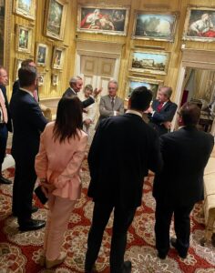Delegation pictured in Apsley House with the Duke of Wellington.