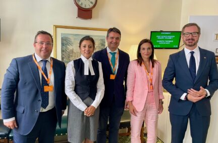 Delegation pictured with the Chairman of Ways and Means, Nusrat Ghani MP