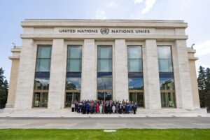 The Conference was jointly hosted by the IPU and the UN at the Palace of Nations, the former home of the UN's predecessor, the League of Nations
