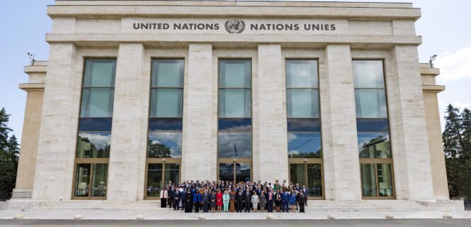 The Conference was jointly hosted by the IPU and the UN at the Palace of Nations, the former home of the UN's predecessor, the League of Nations