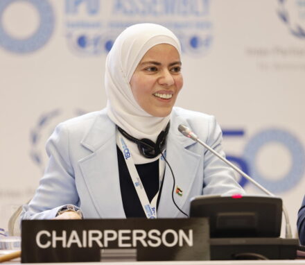 Ms. N. Abu Ghosh, President of IPU's Bureau of Young MPs