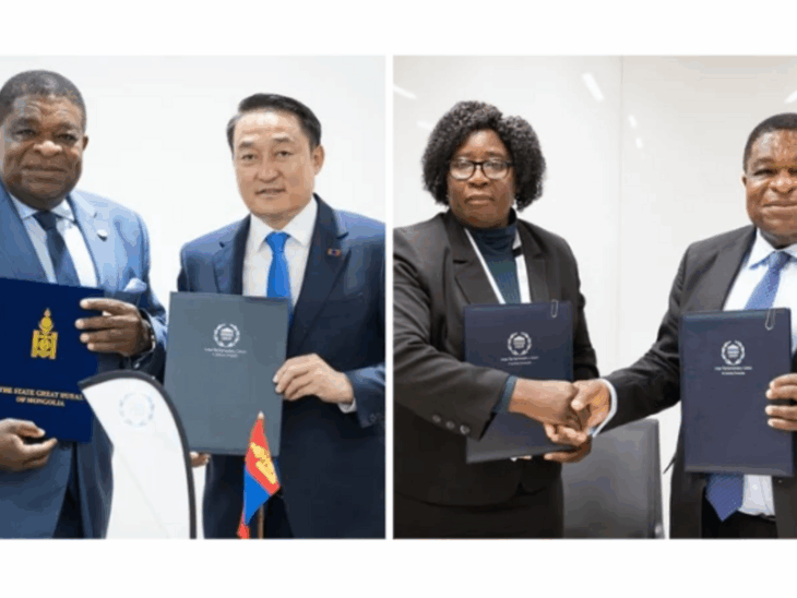 The IPU Secretary General signs agreements with Mongolia and Zambia.