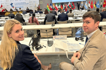 BGIPU was represented in Lima by former President of the IPU Board of Young Parliamentarians, Dan Carden MP and Baroness Owen of Alderley Edge