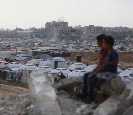 Gaza City, on September 25, 2025 (Hassan Jedi / Anadolu via AFP)