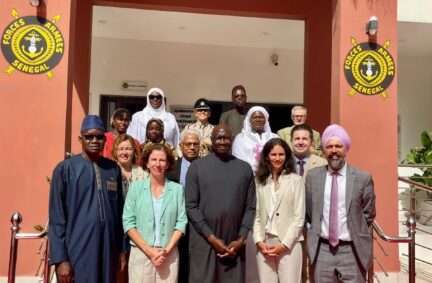 UK Delegation with the Minister of Defence