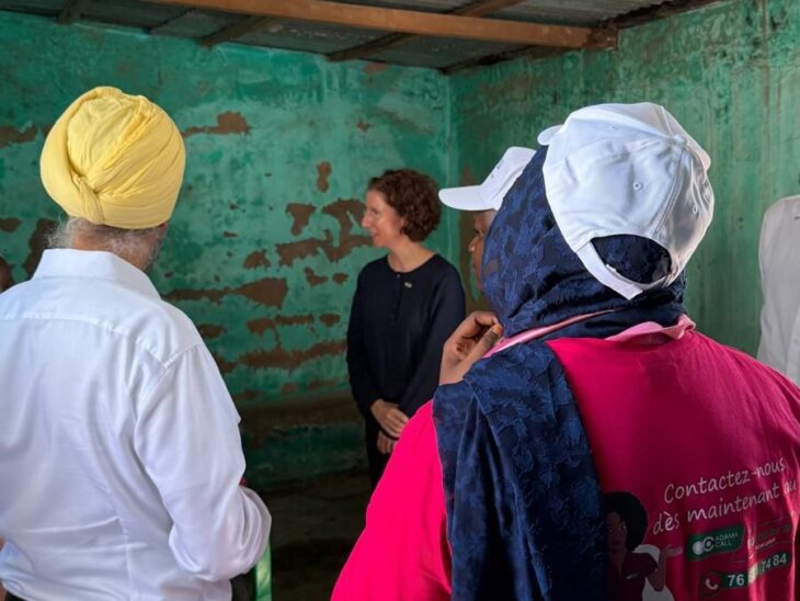 Delegates visit the MSI health clinic