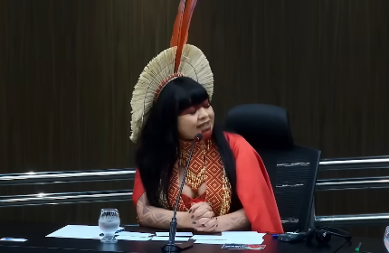 An indigenous parliamentarian from Brazil, Celia Xakriaba, called for a global redress for the damage cause by the biggest global emitters.