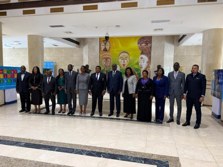 Gabon Speaker Michel Régis Onanga M. Ndiaye received Martin Chungong on 8 December 2025.