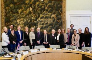 The delegation, along with H.E Ambassador Job met with the Swedish Standing Committee on Foreign Affairs.