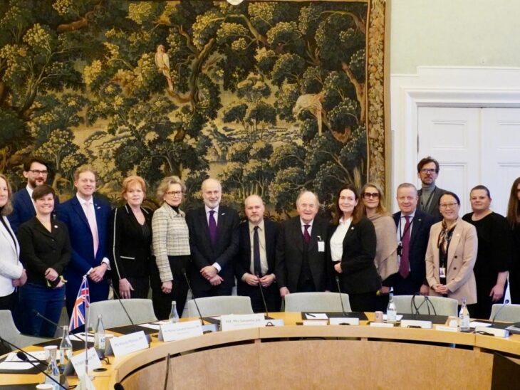 The delegation, along with H.E Ambassador Job met with the Swedish Standing Committee on Foreign Affairs.