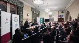 Fabian Hamilton MP, BGIPU Chair, addressing Parliamentarians at timely event on IHL.