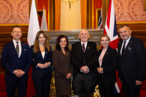 Delegation with Mr Speaker in Speaker's House. © House of Commons