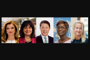 The five candidates in alphabetical order from left to right.