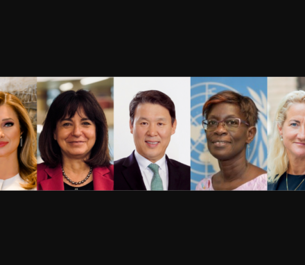 The five candidates in alphabetical order from left to right.