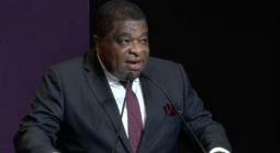 IPU SG Martin Chungong addresses the AI Impact Summit, in New Delhi