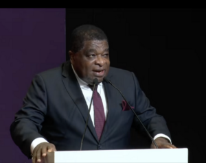 IPU SG Martin Chungong addresses the AI Impact Summit, in New Delhi