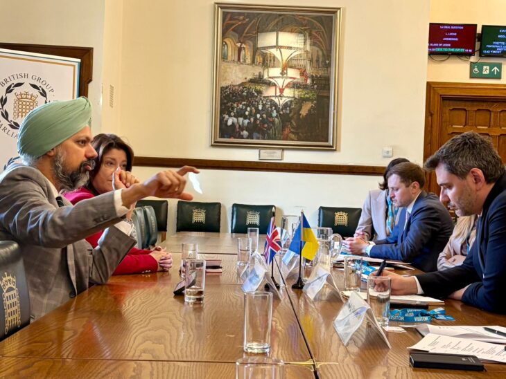 Ukraine Delegation meets the Chair of the Defence Committee, Tan Dhesi MP
