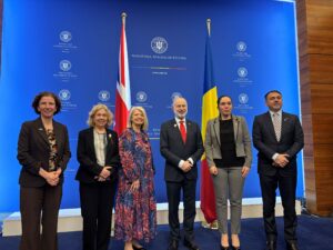 UK Delegation with Clara Staicu, State Secretary, European Affairs, Middle East and Africa in Romania