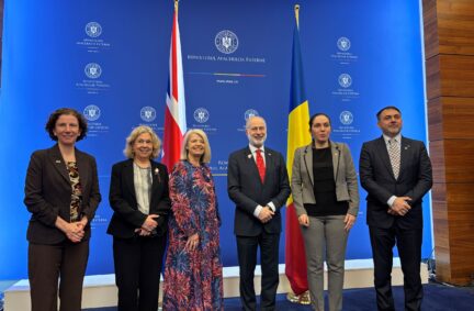 UK Delegation with Clara Staicu, State Secretary, European Affairs, Middle East and Africa in Romania