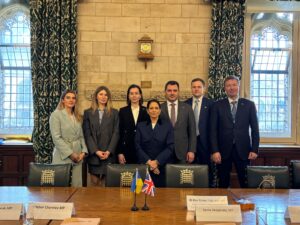 Ukraine delegation meets Shadow Foreign Secretary Dame Priti Patel. MP