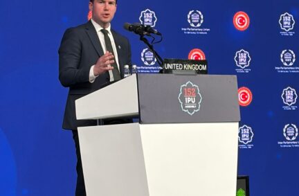 UK Delegation Leader Dan Carden MP addresses the general debate