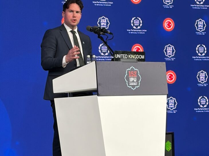 UK Delegation Leader Dan Carden MP addresses the general debate