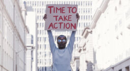A young activist calling for equality, justice and human rights in South Africa. © Armand Burger