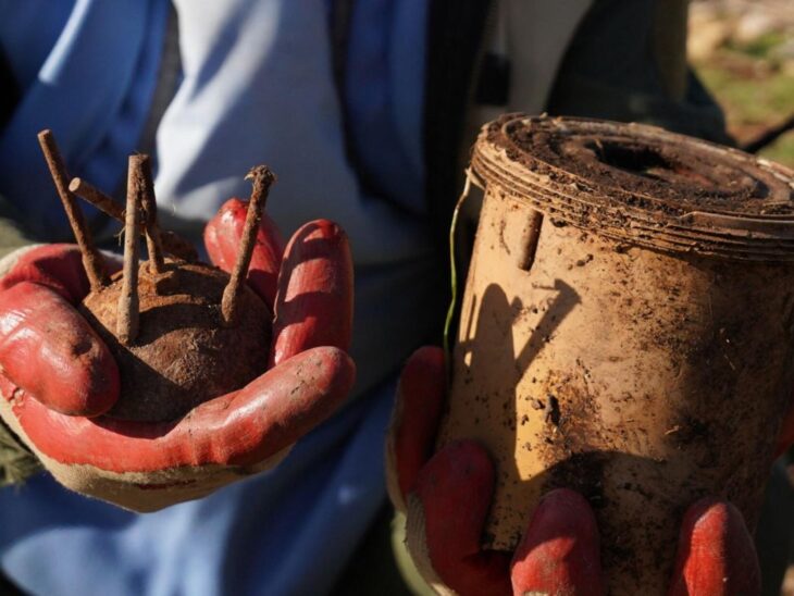The IPU encourages parliaments to approve ratification of the Anti-Personnel Mine Ban Convention. © Fariq Faraj Mahmood/Anadolu/AFP