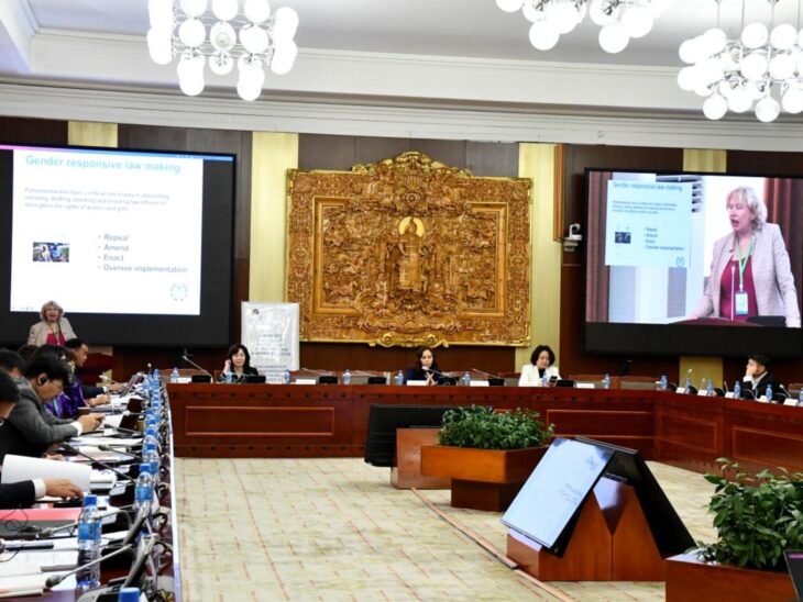 An IPU workshop on gender equality in the Parliament of Mongolia.© Parliament of Mongolia