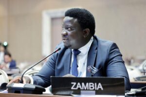 MP Imanga Wamunyima, Secretary of the Zambian Youth Caucus. © IPU