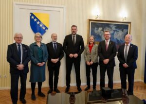 Delegation with the Foreign Minister of Bosnia and Herzegovina, Elmedin Konaković