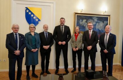 Delegation with the Foreign Minister of Bosnia and Herzegovina, Elmedin Konaković