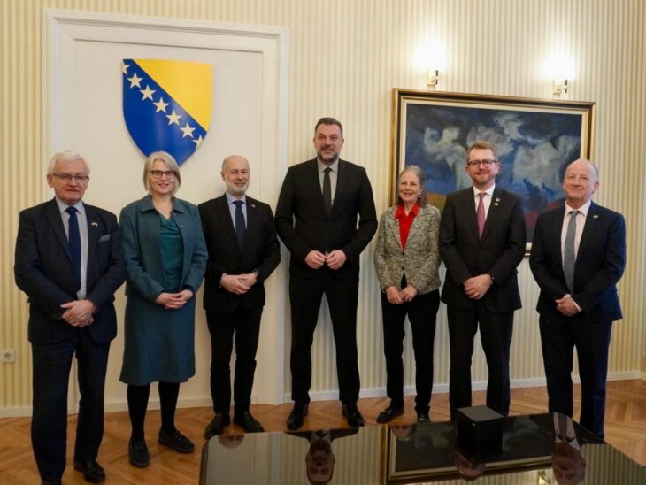 Delegation with the Foreign Minister of Bosnia and Herzegovina, Elmedin Konaković