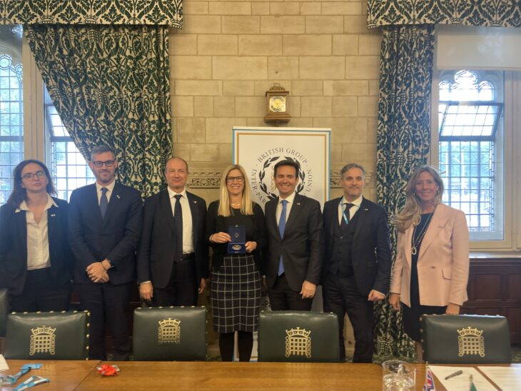 Italian Delegation meet Solicitor General for England and Wales, Ellie Reeves MP