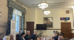 The Italian delegation meet British counterparts to dicuss inter-faith dialogue, chaired by Speaker's Chaplain