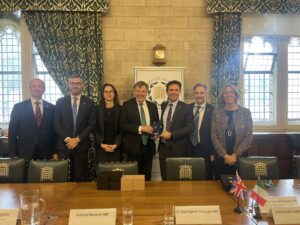 Italian delegation meet Sir John Whittingdale MP, member of the Foreign Affairs Committee