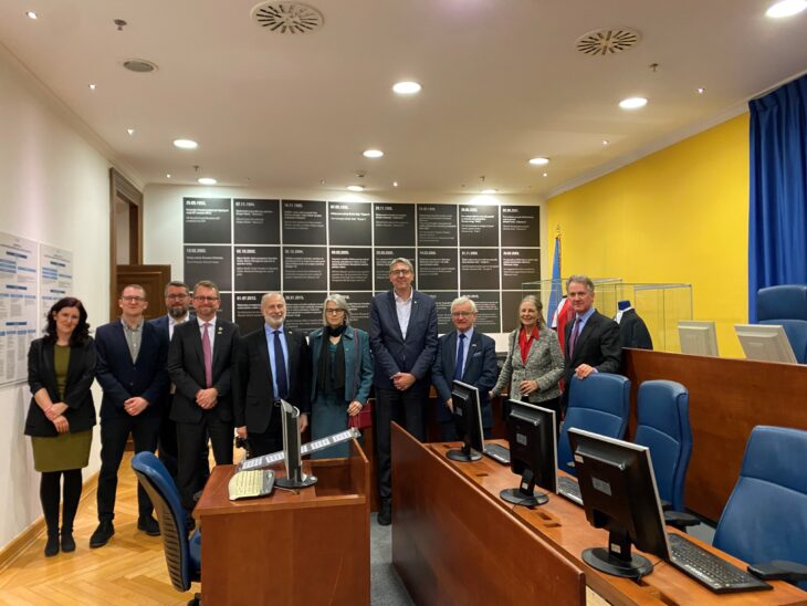 In Sarajevo City Hall with Mayor of Sarajevo, Samir Avdić