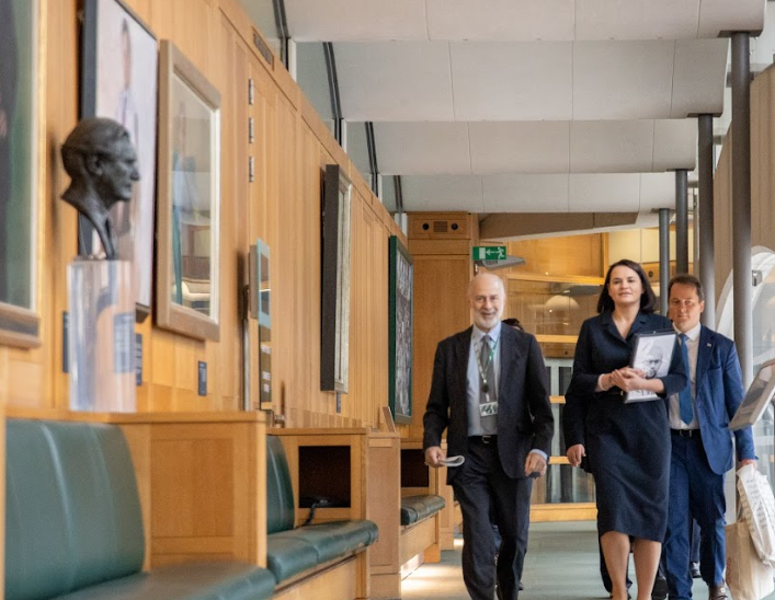 The Chair of BGIPU, Fabian Hamilton MP welcomed the President-elect of Belarus, Sviatlana Tsikhanouskaya,, to the Palace of Westminster