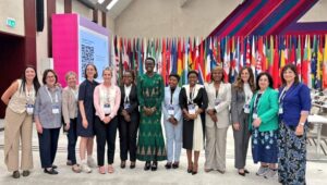 Delegates with IPU President, Dr Tulia Ackson