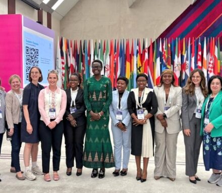 Delegates with IPU President, Dr Tulia Ackson