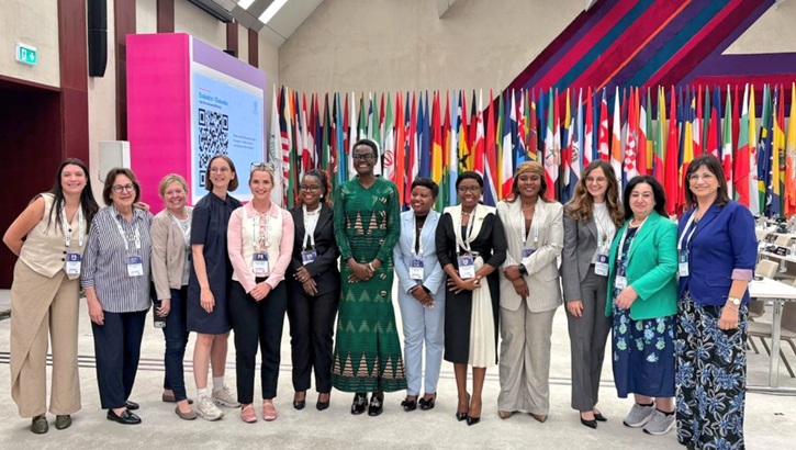 Delegates with IPU President, Dr Tulia Ackson