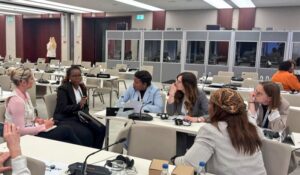 Rosie Wrighting MP acts as Rapporteur during small group discussions